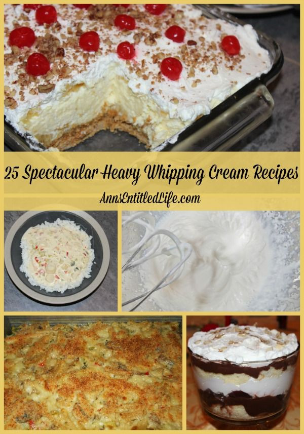 Desserts With Heavy Cream
 25 Spectacular Heavy Whipping Cream Recipes There is no