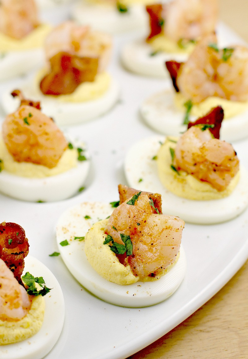 Deviled Eggs Recipe With Bacon
 Creole Shrimp Deviled Eggs with Bacon · Erica s Recipes