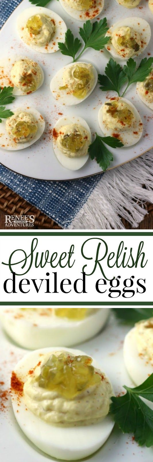 Deviled Eggs With Pickle Relish
 Sweet Relish Deviled Eggs Renee s Kitchen Adventures