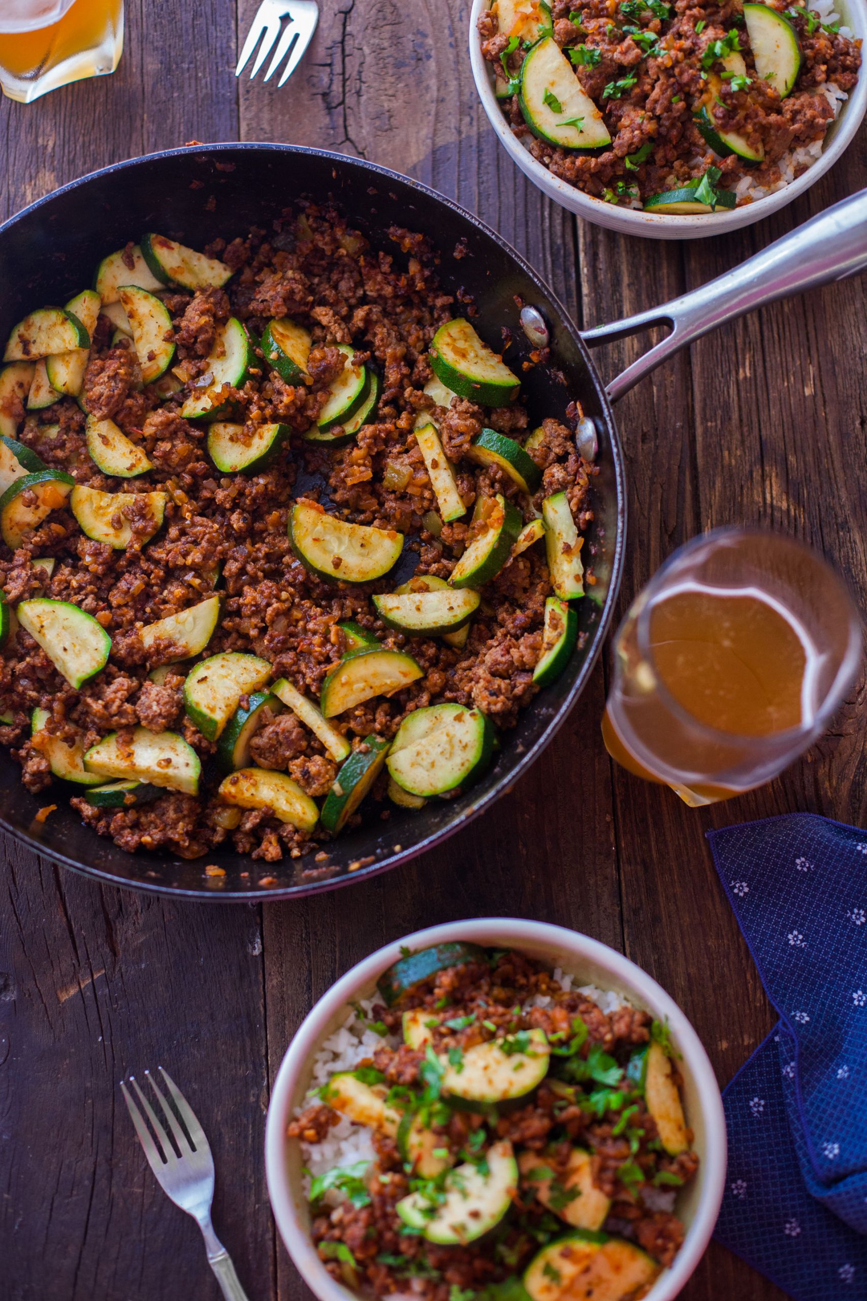 Dinner For One Recipes
 Zucchini Beef Skillet Recipe a e Pot Paleo Dinner