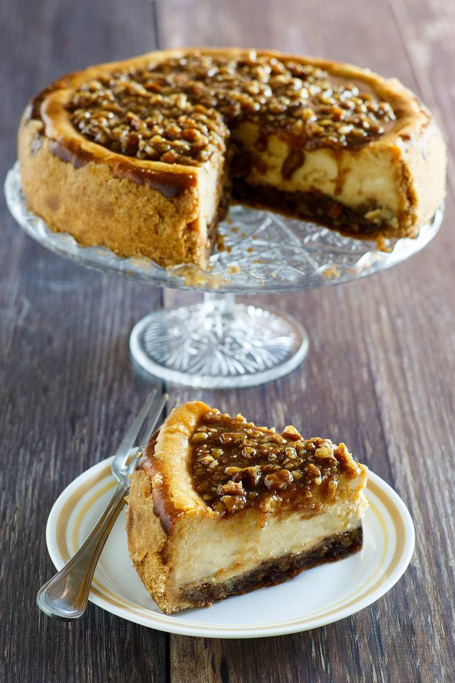 Dinner Party Desserts
 Pecan Pie Cheesecake Thanksgiving and Christmas Dessert