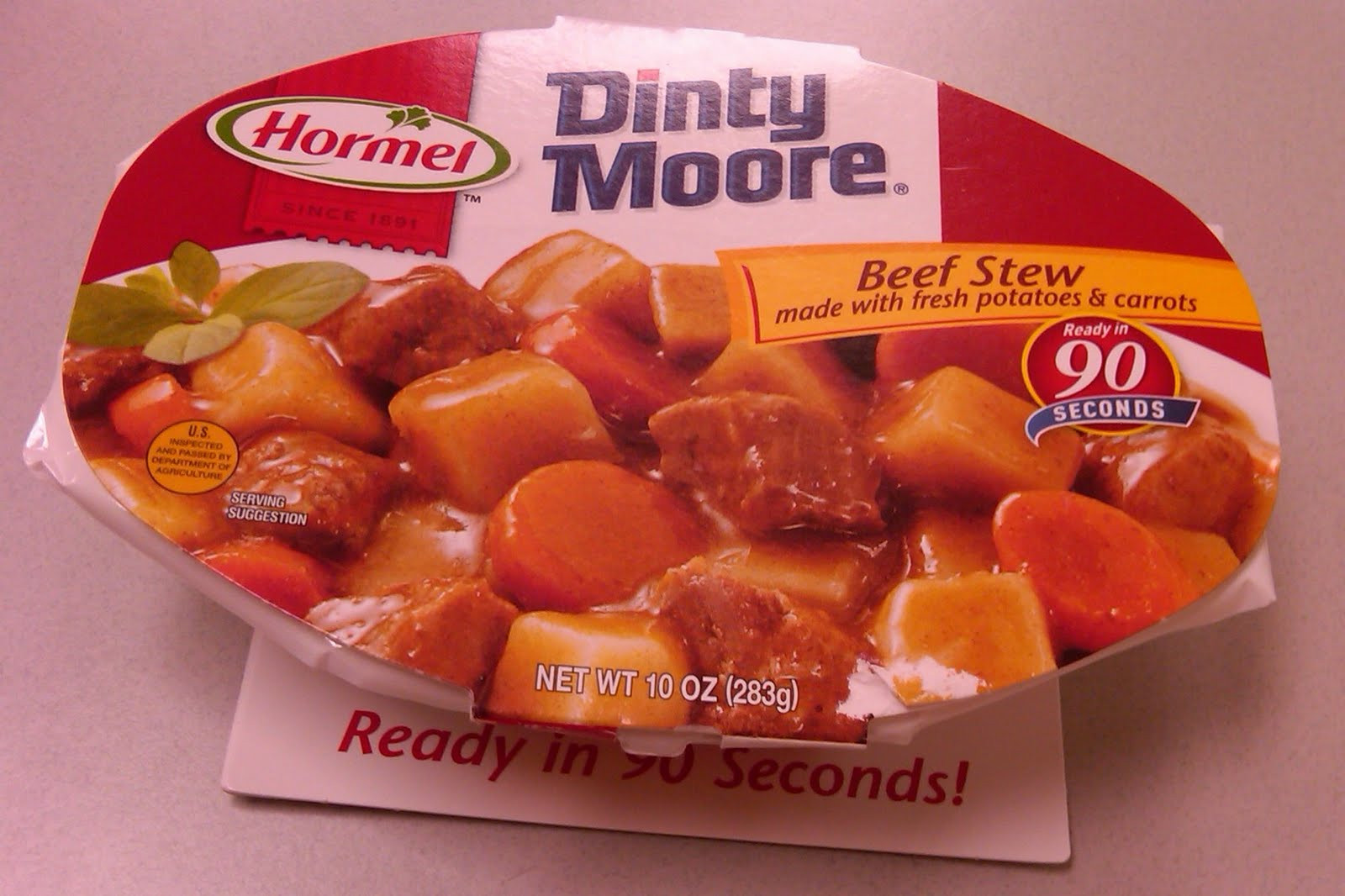 Dinty Moore Beef Stew
 Meal Survivor Dinty Moore Beef Stew – Slim pickings at