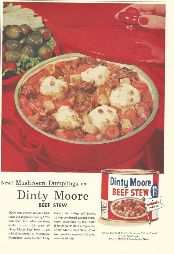Dinty Moore Beef Stew
 Dinty Moore Beef Stew Original 1957 Vintage by VintageAdarama