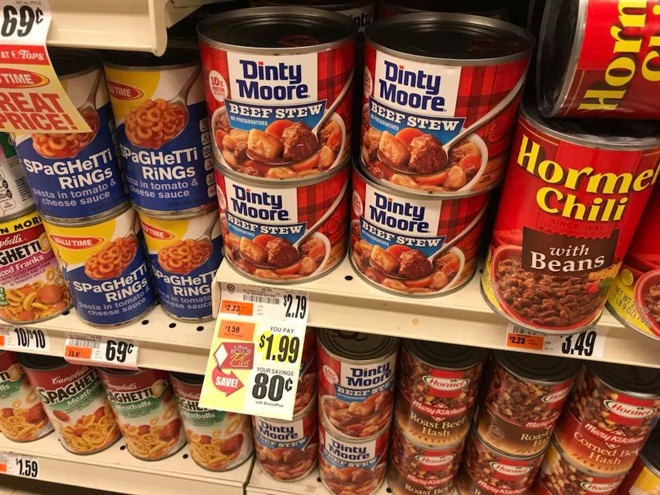 Dinty Moore Beef Stew
 Dinty Moore Beef Stew ly $0 99 a can at Tops My Momma