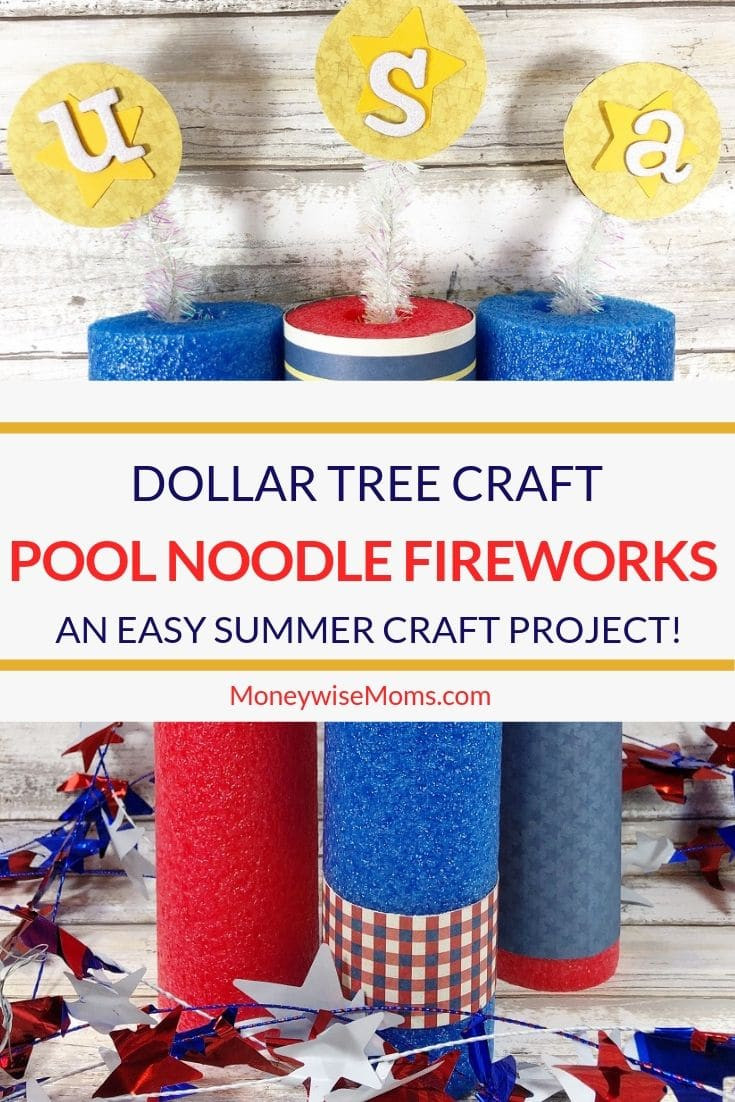 Dollar Tree Pool Noodles
 Pool Noodle Fireworks Craft