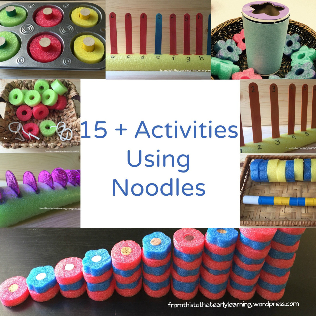 Dollar Tree Pool Noodles
 15 DIY Montessori Inspired Learning Activities Using Pool