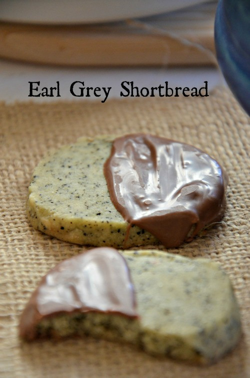 Earl Grey Shortbread Cookies
 Chocolate Dipped Earl Grey Shortbread Mountain Mama Cooks