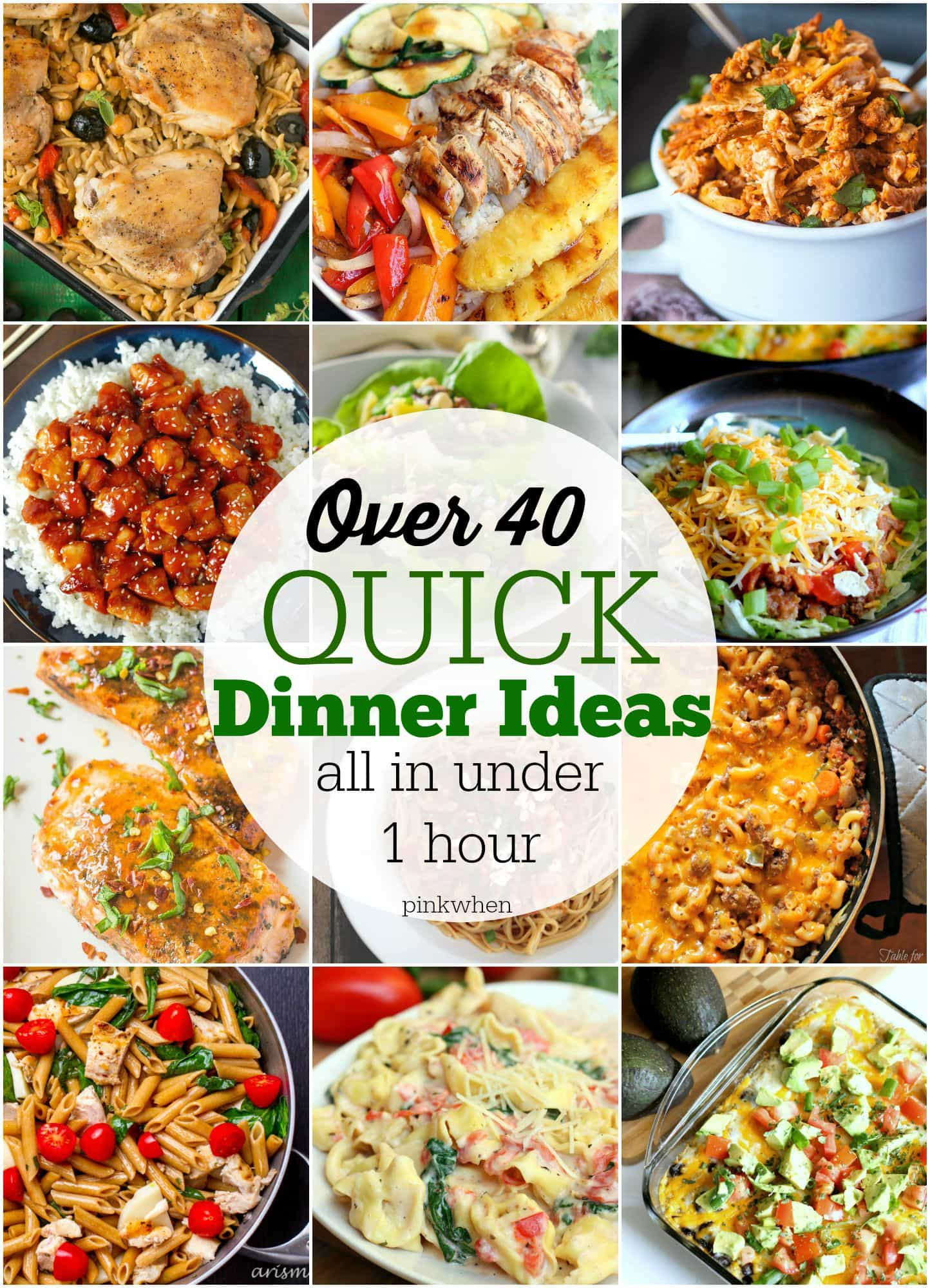 Easy And Quick Dinner Ideas
 40 Quick Dinner Ideas PinkWhen