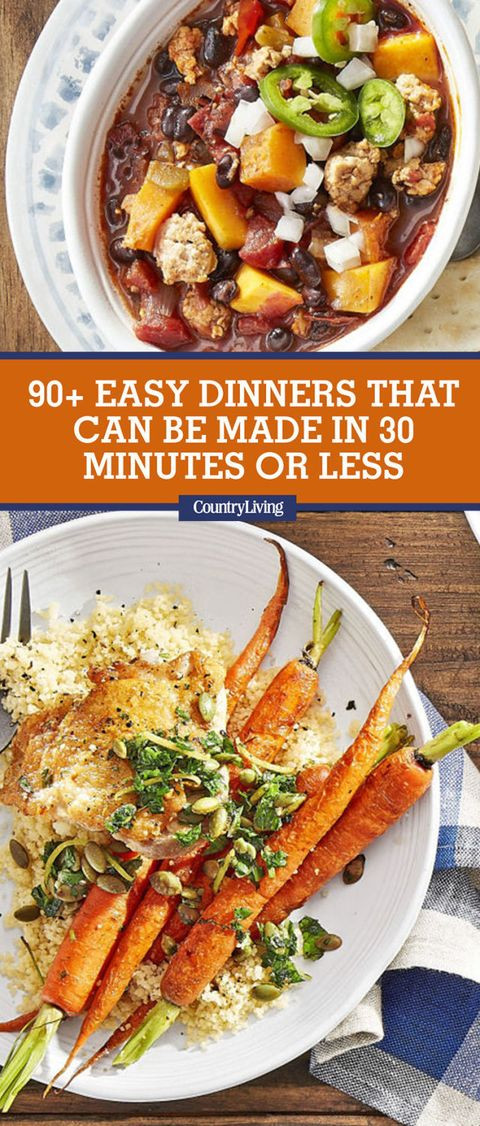 Easy And Quick Dinner Ideas
 99 Quick and Easy Dinners Best Recipes for 30 Minute Meals