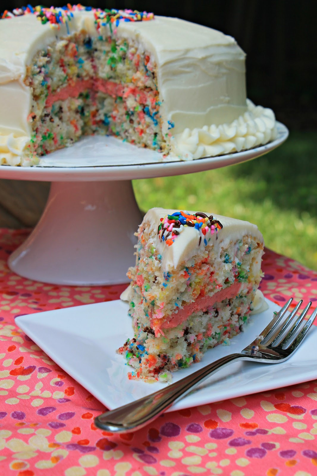 Easy Birthday Desserts
 Easy Funfetti Layered Birthday Cake Carolina Charm