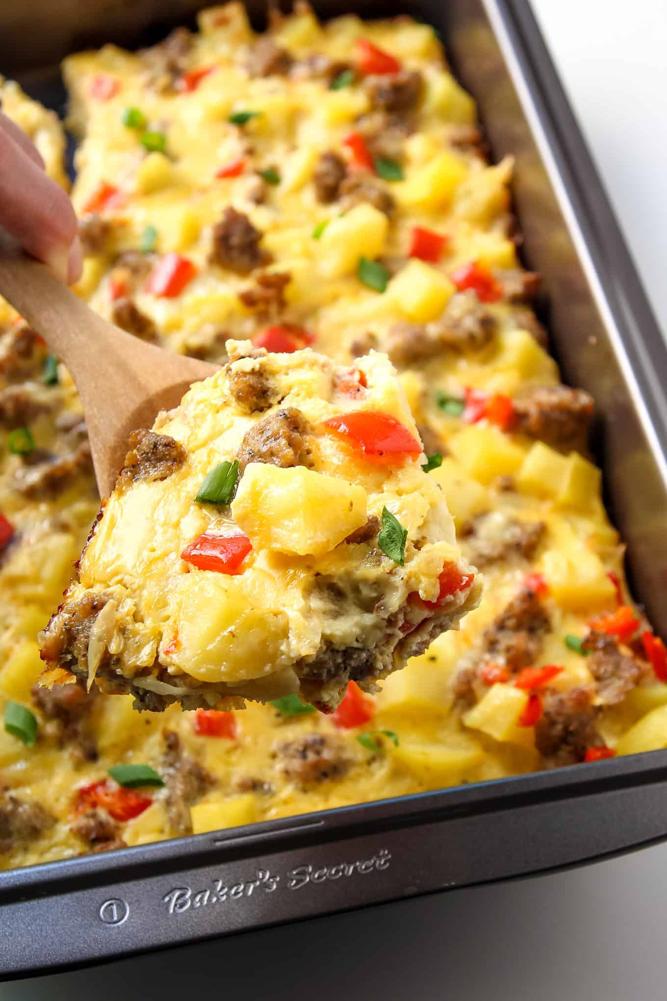 Easy Breakfast Casseroles
 Breakfast Casserole with Eggs Potatoes and Sausage