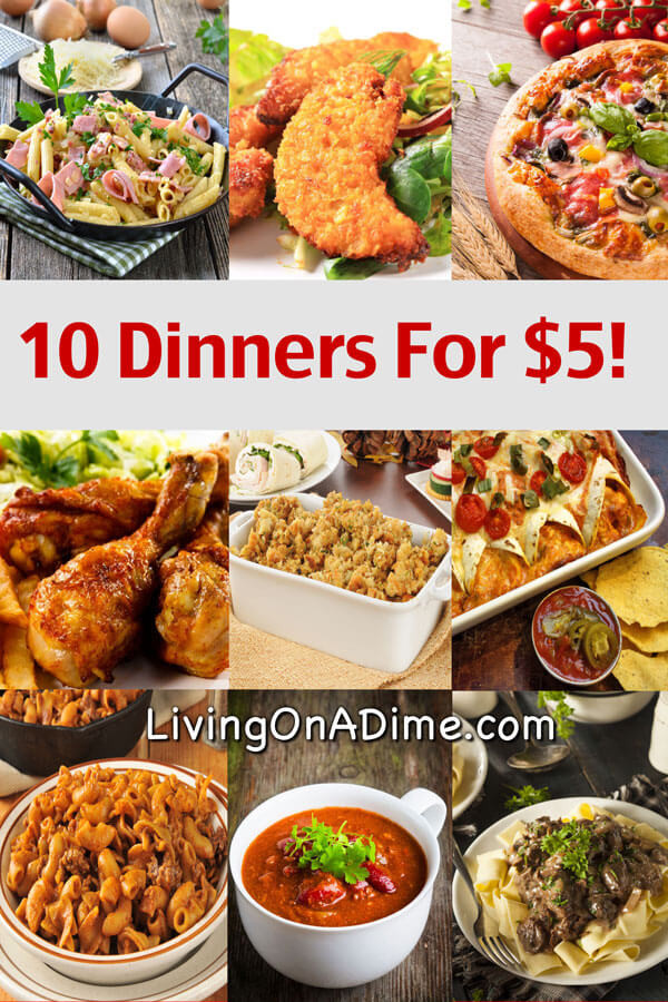 Easy Cheap Dinner Recipes
 10 Dinners For $5 Cheap Dinner Recipes And Ideas