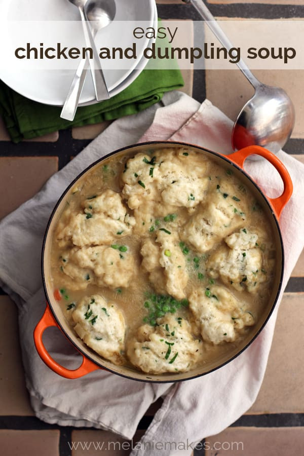 Easy Chicken And Dumpling Soup
 Easy Chicken and Dumpling Soup Melanie Makes