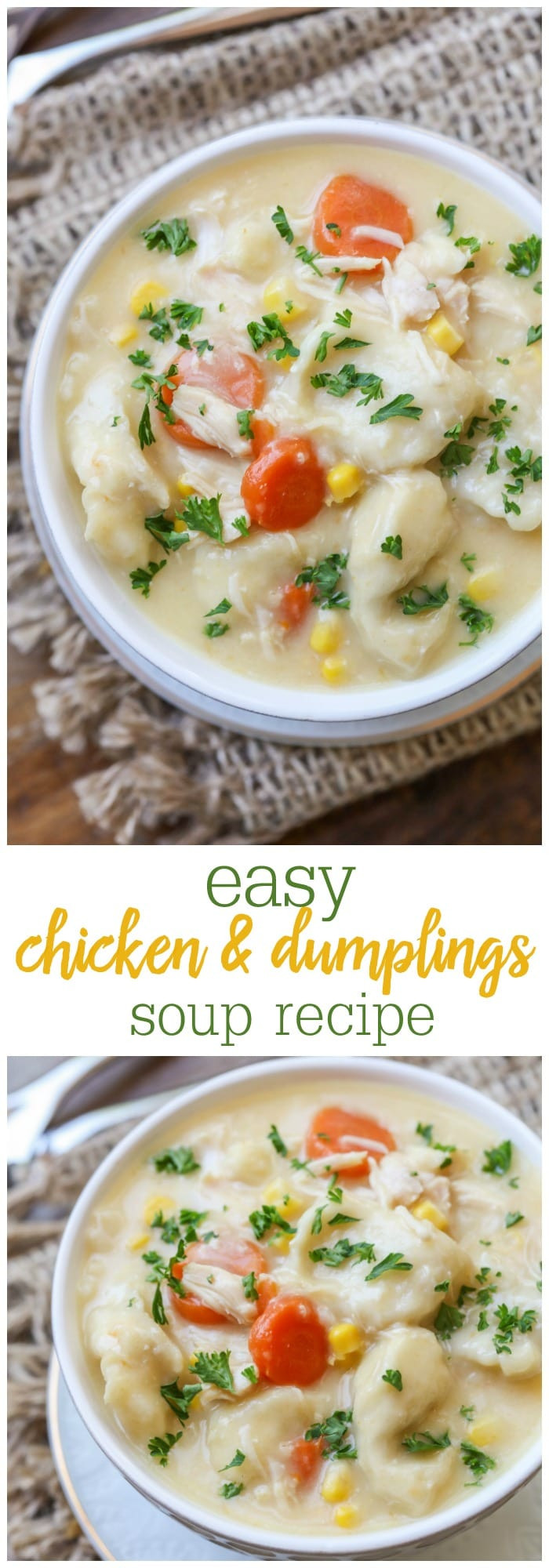 Easy Chicken And Dumpling Soup
 EASY Chicken Dumpling Soup