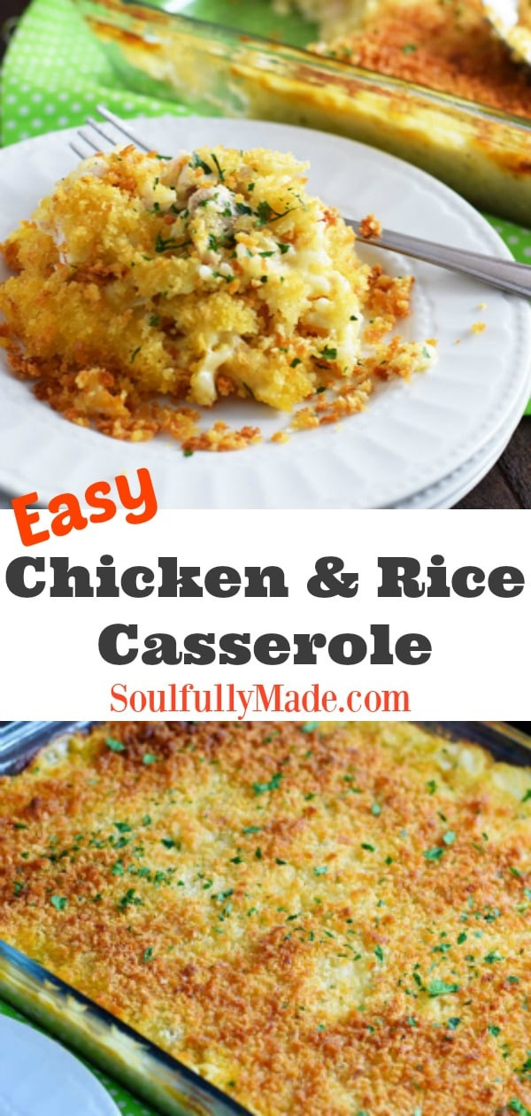 Easy Chicken Casserole
 Easy Chicken and Rice Casserole