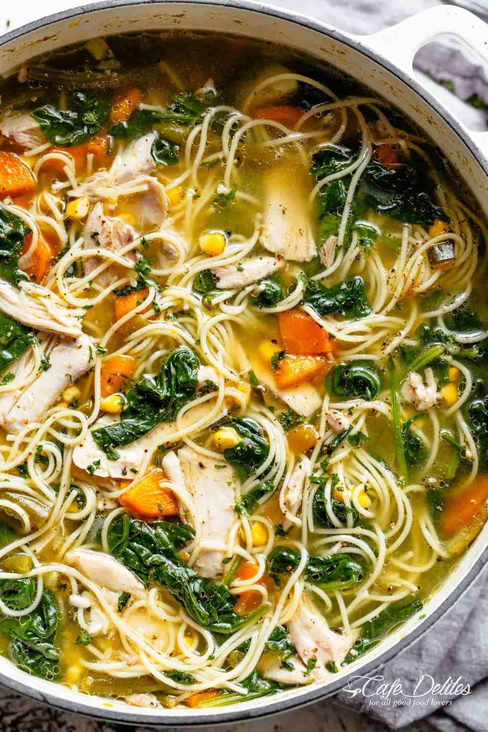 Easy Chicken Noodle Soup Recipe
 Chicken Noodle Soup Cafe Delites