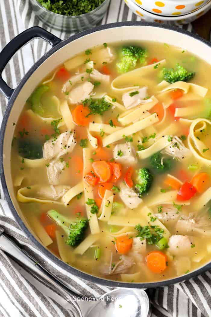 Easy Chicken Noodle Soup Recipe
 Homemade Chicken Noodle Soup Spend With Pennies