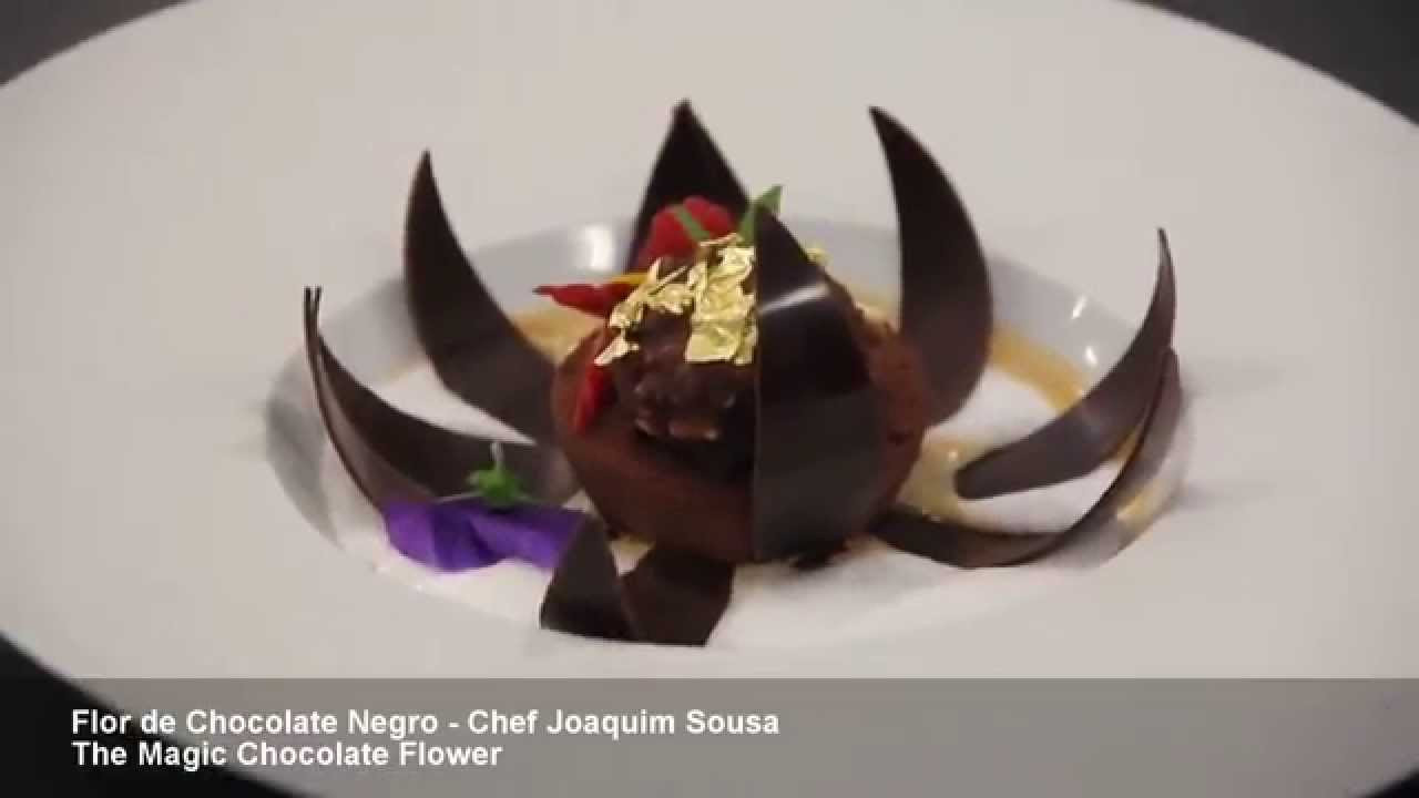 Easy Gourmet Desserts
 Flor de Chocolate Negro Chef Joaquim Sousa