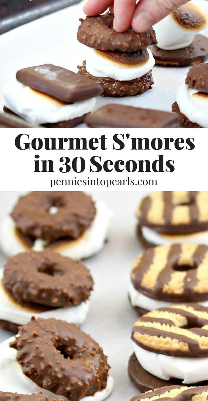 Easy Gourmet Desserts
 The Best Gourmet S mores in 30 Seconds