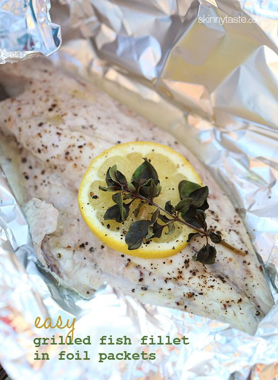 Easy Grilled Fish Recipes
 Easy Grilled Fish Fillet in Foil Packets Skinnytaste