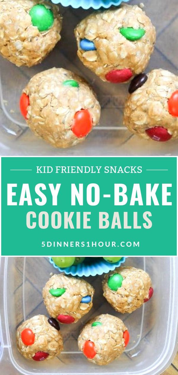 Easy Healthy Kid Friendly Recipes
 Easy No Bake Cookie Balls Snacks Recipe Kid Friendly
