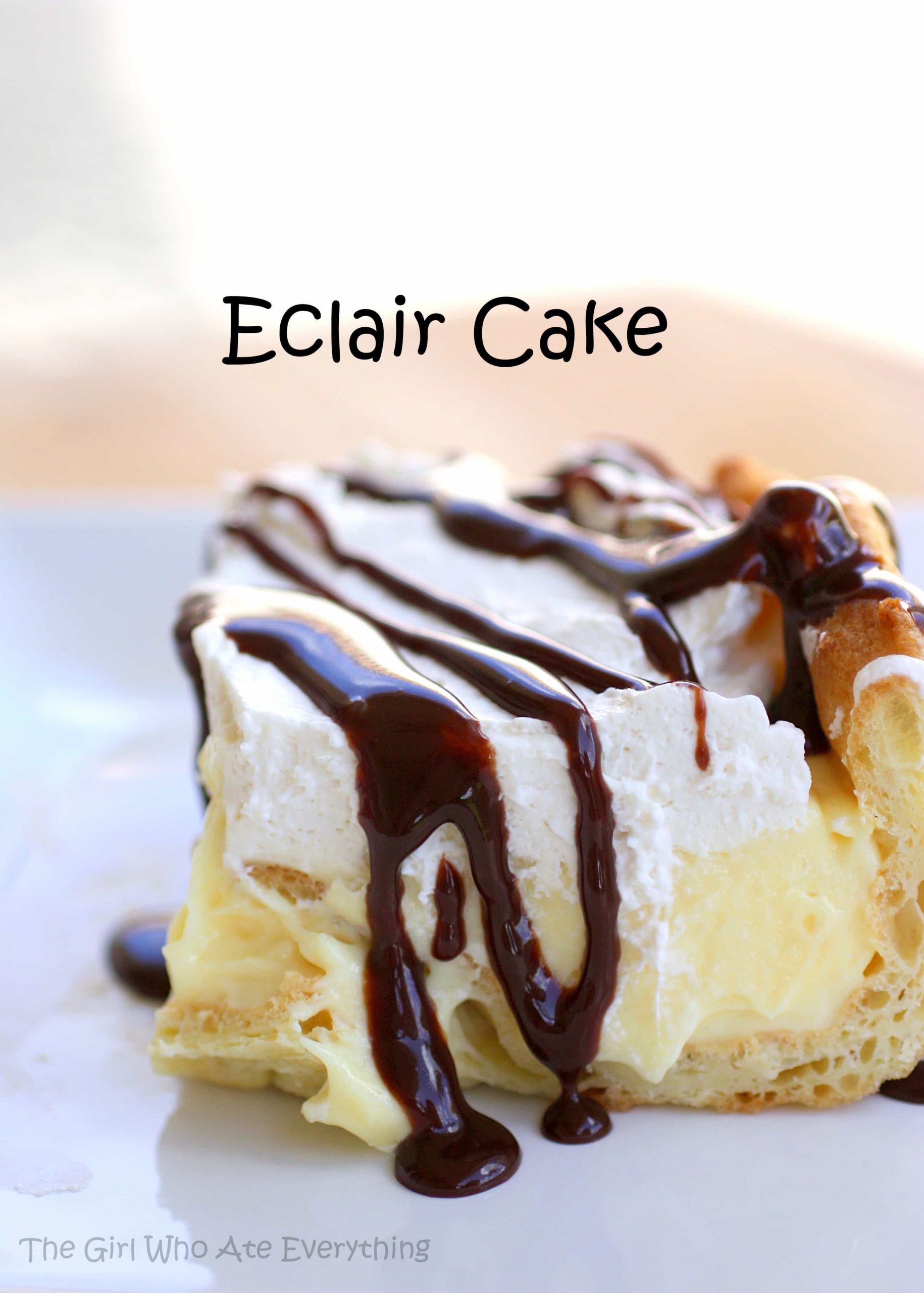 Eclair Cake Recipe
 Chocolate Eclair Cake The Girl Who Ate Everything