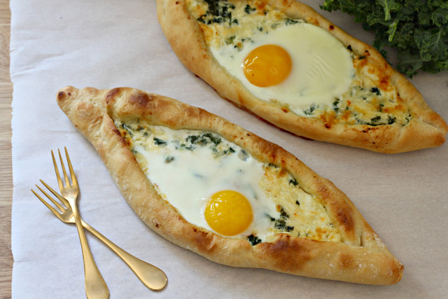 Egg And Bread Recipe
 Kale Khachapuri Egg and Cheese Bread What Jew Wanna Eat