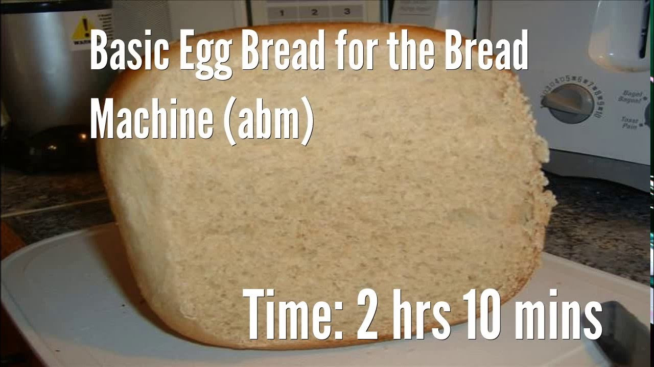 Egg Bread Recipe For Bread Machine
 Basic Egg Bread for the Bread Machine abm Recipe