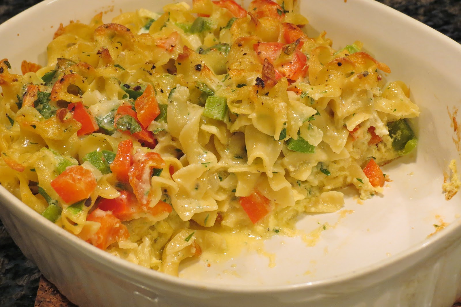 Egg Noodle Casserole
 Dinner with the Welches Egg Noodle and Ve able Casserole