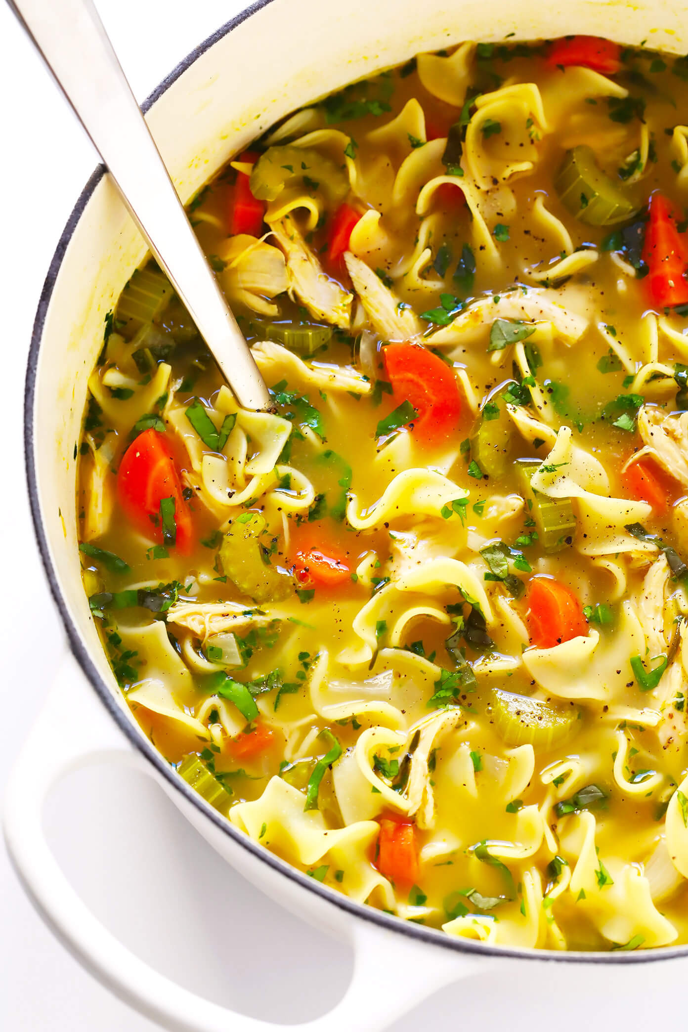 Egg Noodles And Chicken
 Herb Loaded Chicken Noodle Soup