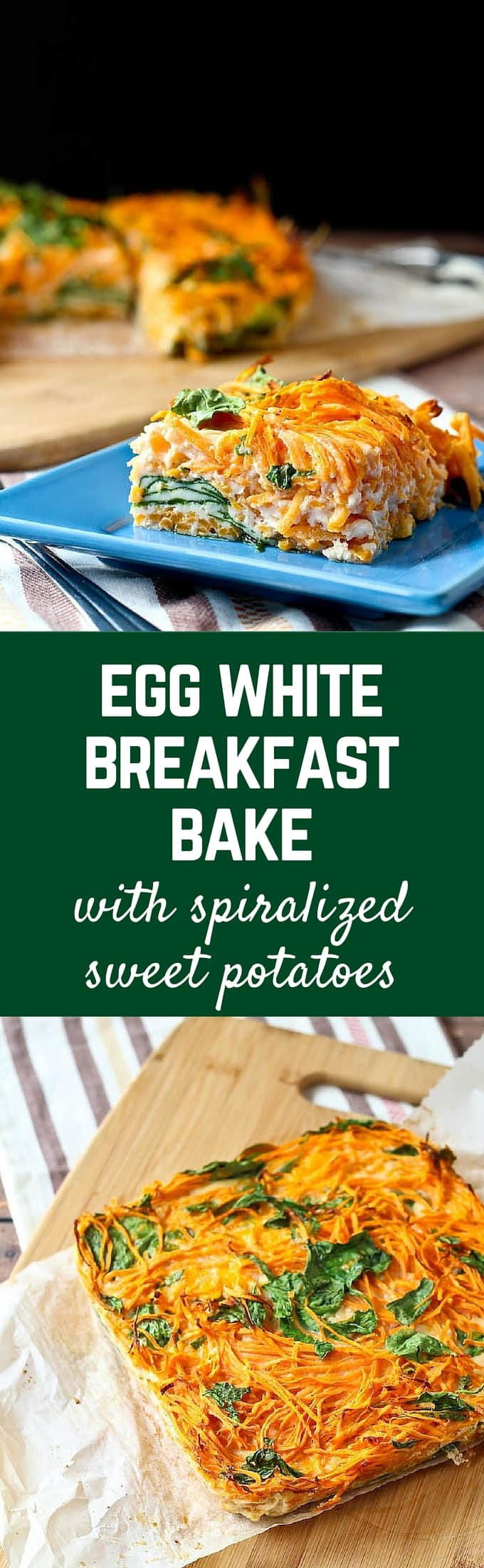 Egg Whites Breakfast Recipes
 Egg White Breakfast Bake with Sweet Potato and Spinach
