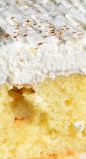 Eggnog Cake Recipe Using Cake Mix
 Eggnog Poke Cake With images