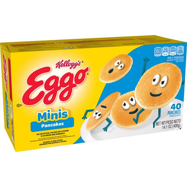 Eggo Mini Pancakes
 Kellogg s Eggo Pancakes Minis 40Ct