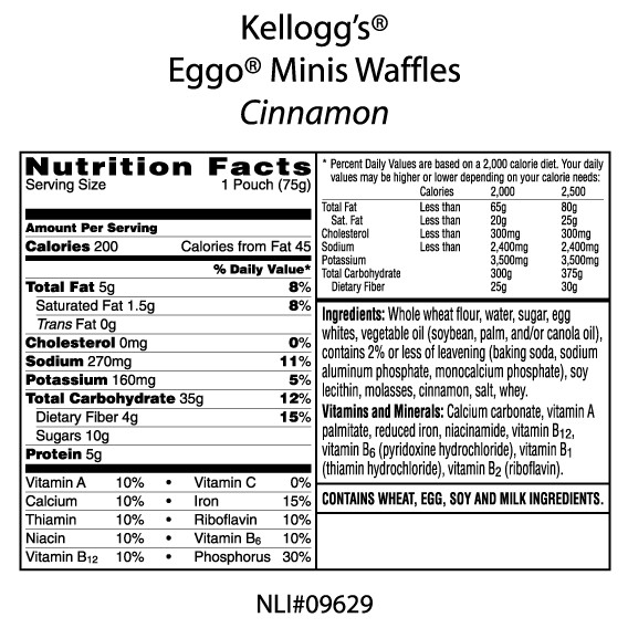 Eggo Waffles Calories
 eggo waffles nutrition facts