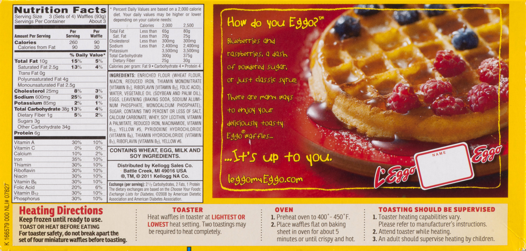 Eggo Waffles Calories
 eggo waffles nutrition facts