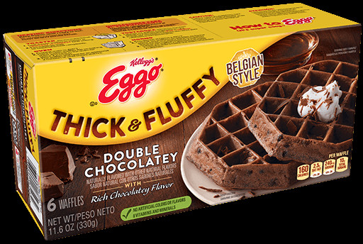 Eggo Waffles Calories
 Kellogg s Eggo Thick & Fluffy Double Chocolatey Waffles