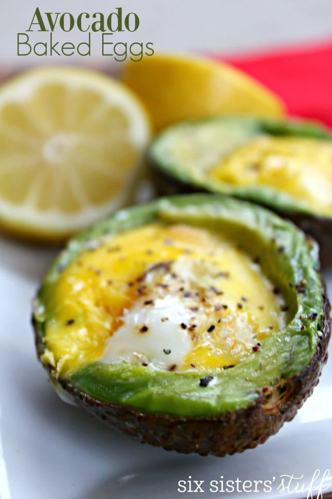 Eggs And Avocado Recipes
 Avocado Baked Egg Recipe – Six Sisters Stuff