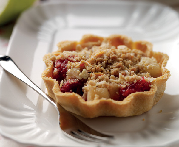 English Dessert Pie
 Bramley apple raspberry and almond crumble tarts