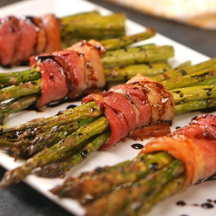 Fancy Dinner Ideas
 Bacon Wrapped Asparagus Recipe Delish
