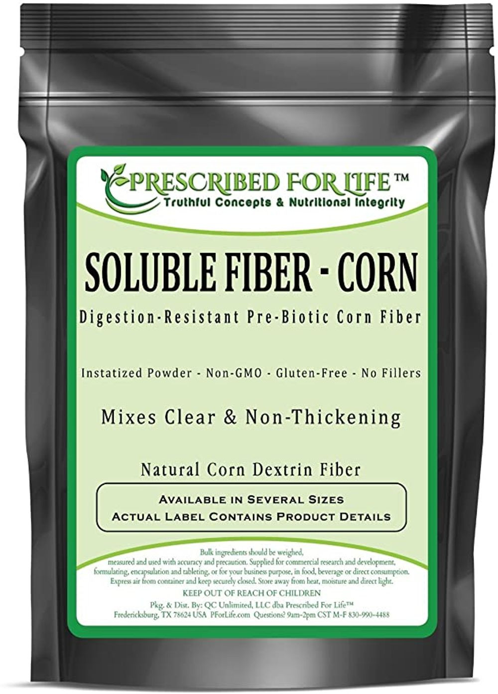 Fiber In Corn
 Fiber Corn Soluble Non GMO Digestion Resistant Pre