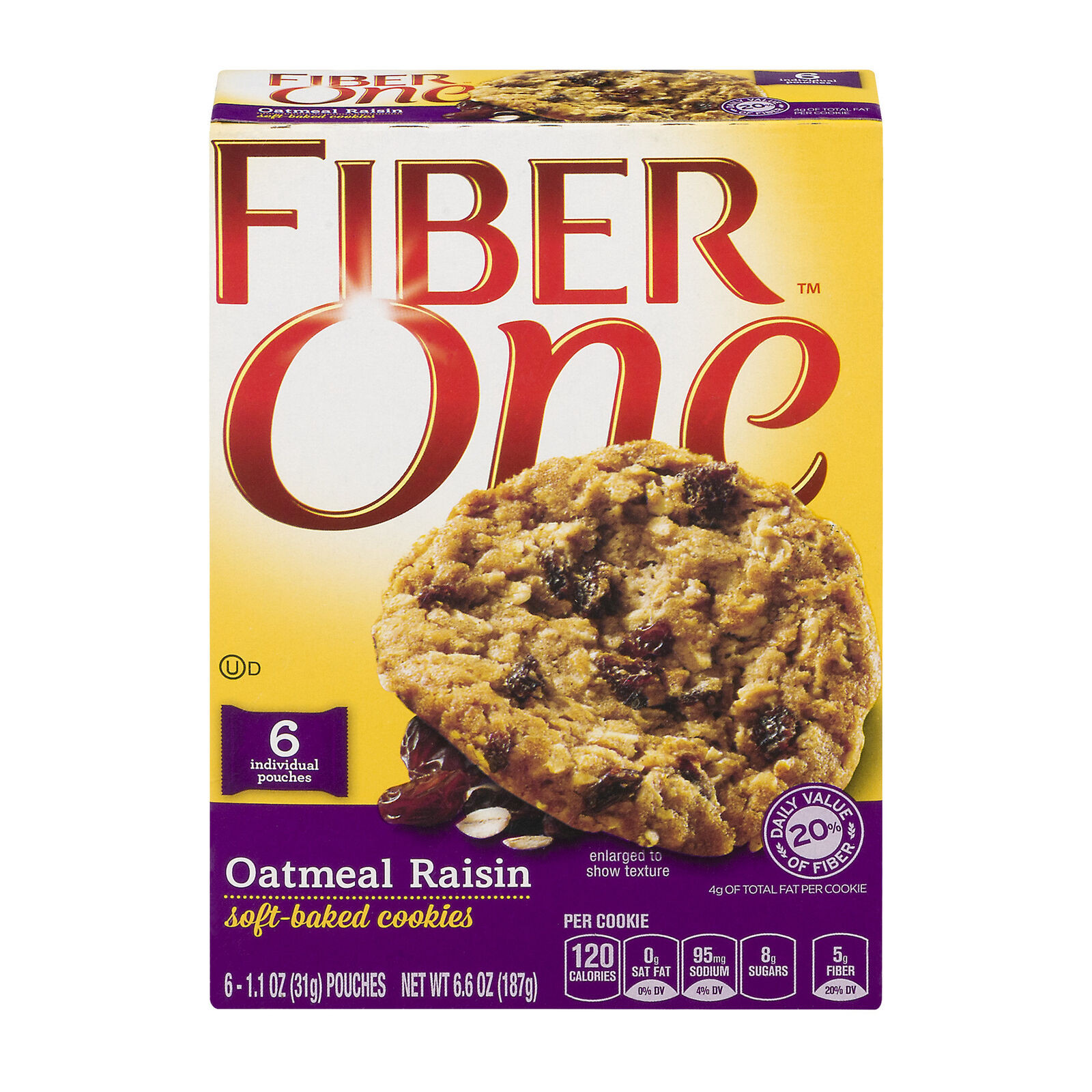 Fiber In Oatmeal Cookies Awesome Fiber E Oatmeal Raisin soft Baked Cookies 6 Count