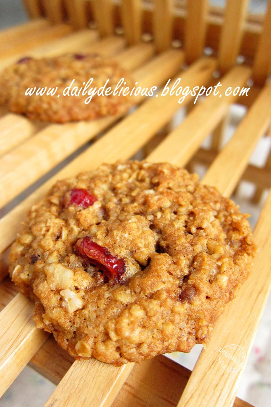 Fiber In Oatmeal Cookies
 dailydelicious High Fiber Oat and Cranberry Cookies