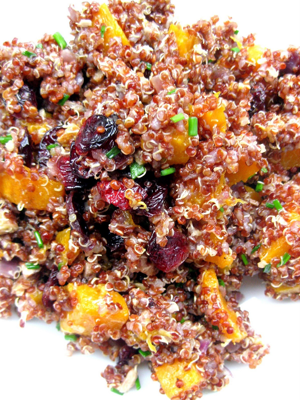 Fiber In Quinoa
 Red Quinoa with Roasted Butternut Squash Cranberries and