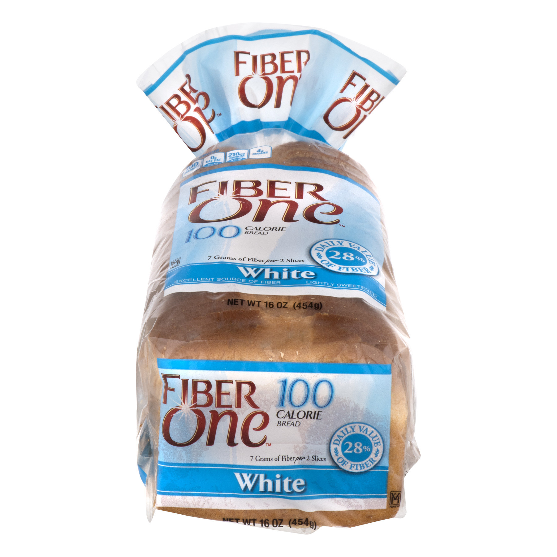 Fiber In White Bread New Fiber E 100 Calorie Bread White Walmart