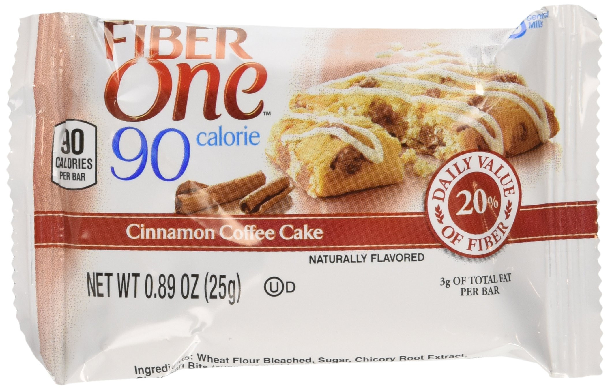 Fiber One Cinnamon Coffee Cake
 Amazon Fiber e 90 Calorie Lemon Bar 38 Count