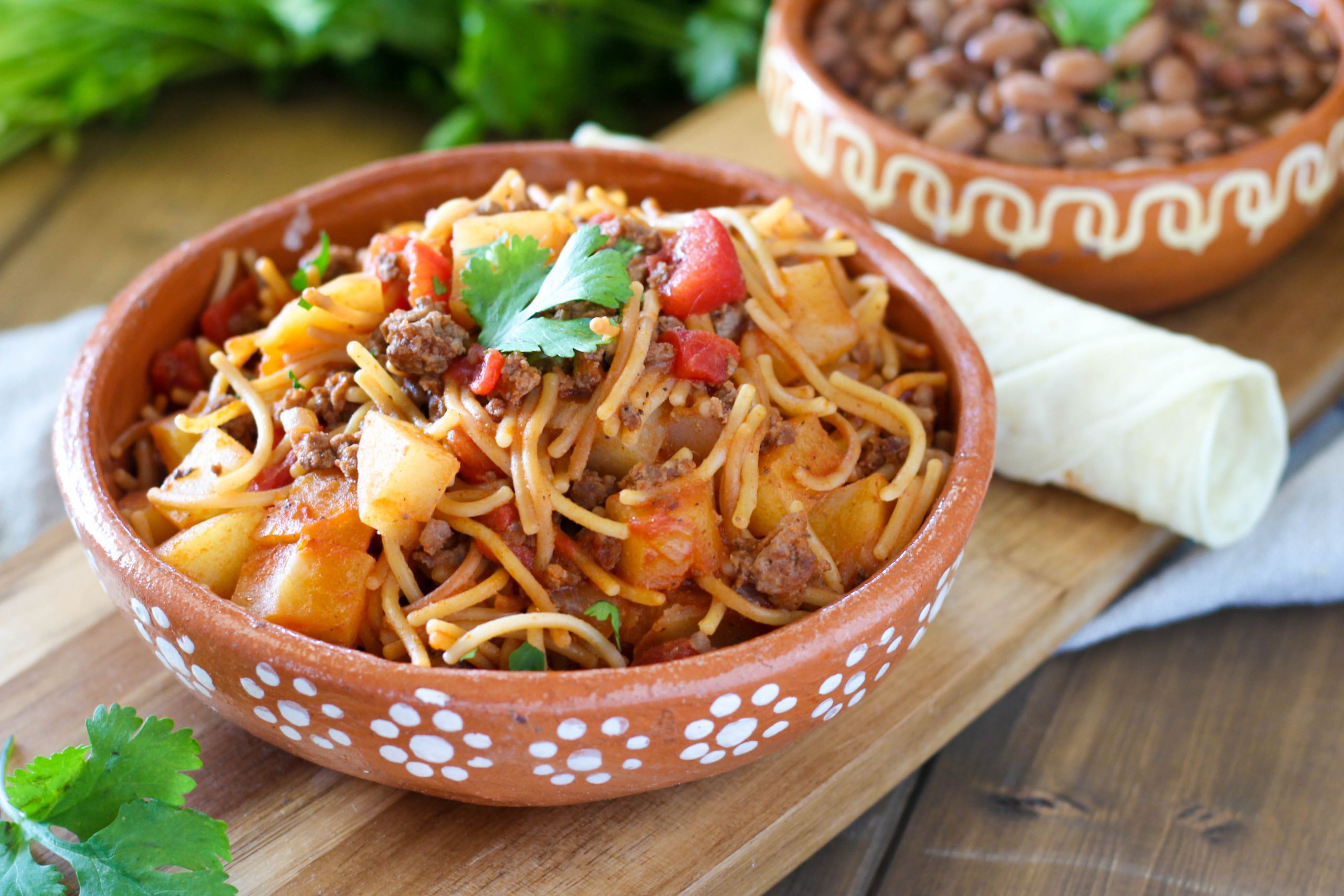 Fideo With Ground Beef
 Fideo con Carne and Papas addicted to recipes