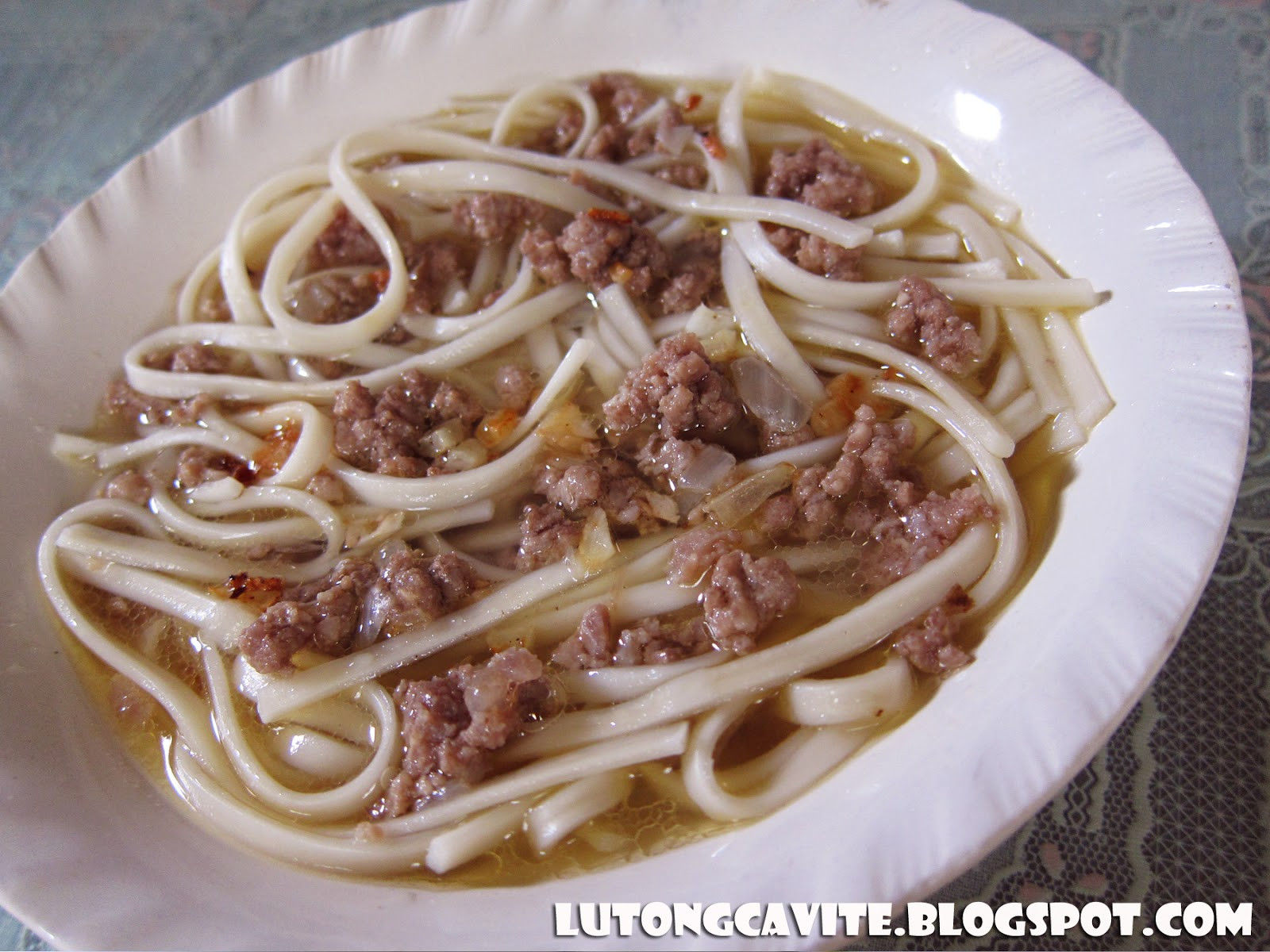 Fideo With Ground Beef
 Lutong Cavite Fideos