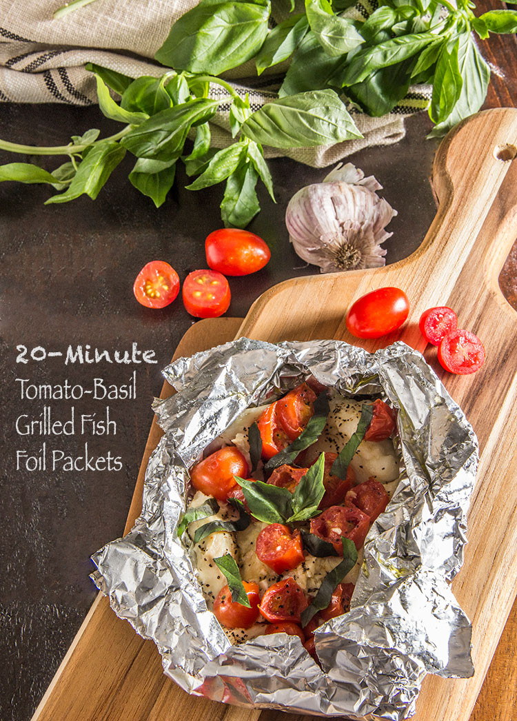 Fish In Foil Packets Recipes
 20 Minute Tomato Basil Grilled Fish Foil Packets The