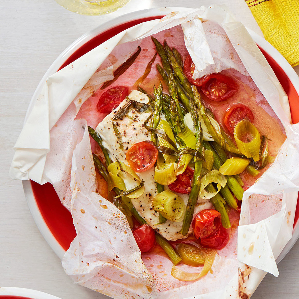 Fish In Parchment Recipes
 Fish in Parchment with Asparagus Rachael Ray Every Day