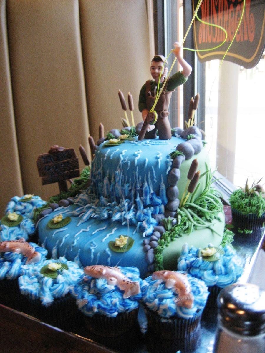 Fishing Birthday Cake Ideas
 Fly Fishing Birthday Cake